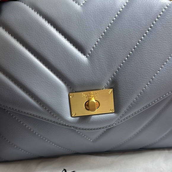 Gray Quilted Shoulder Bag - Picture 2 of 11